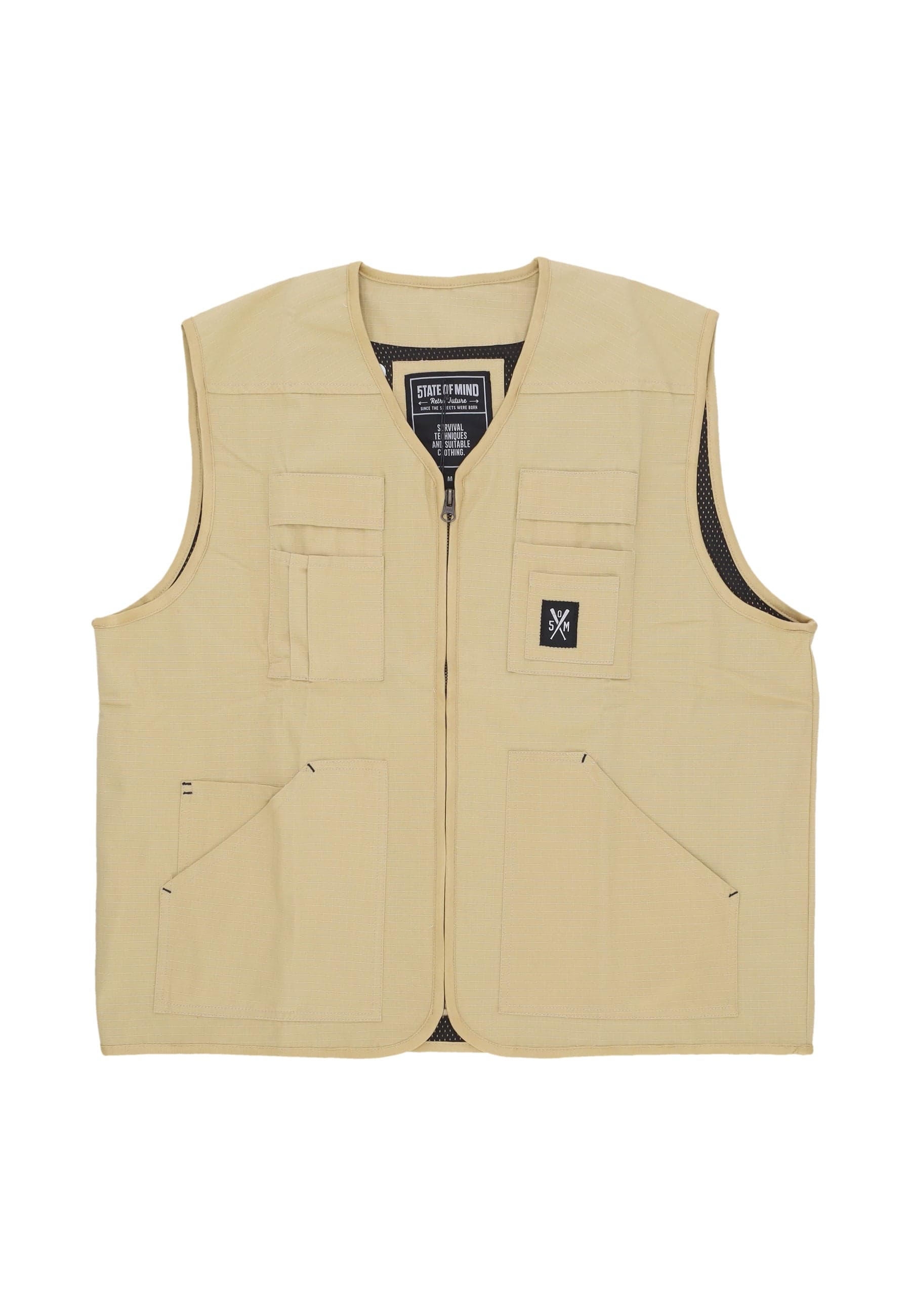 5TATE OF MIND Smanicato Uomo Combat Vest Sand - 5