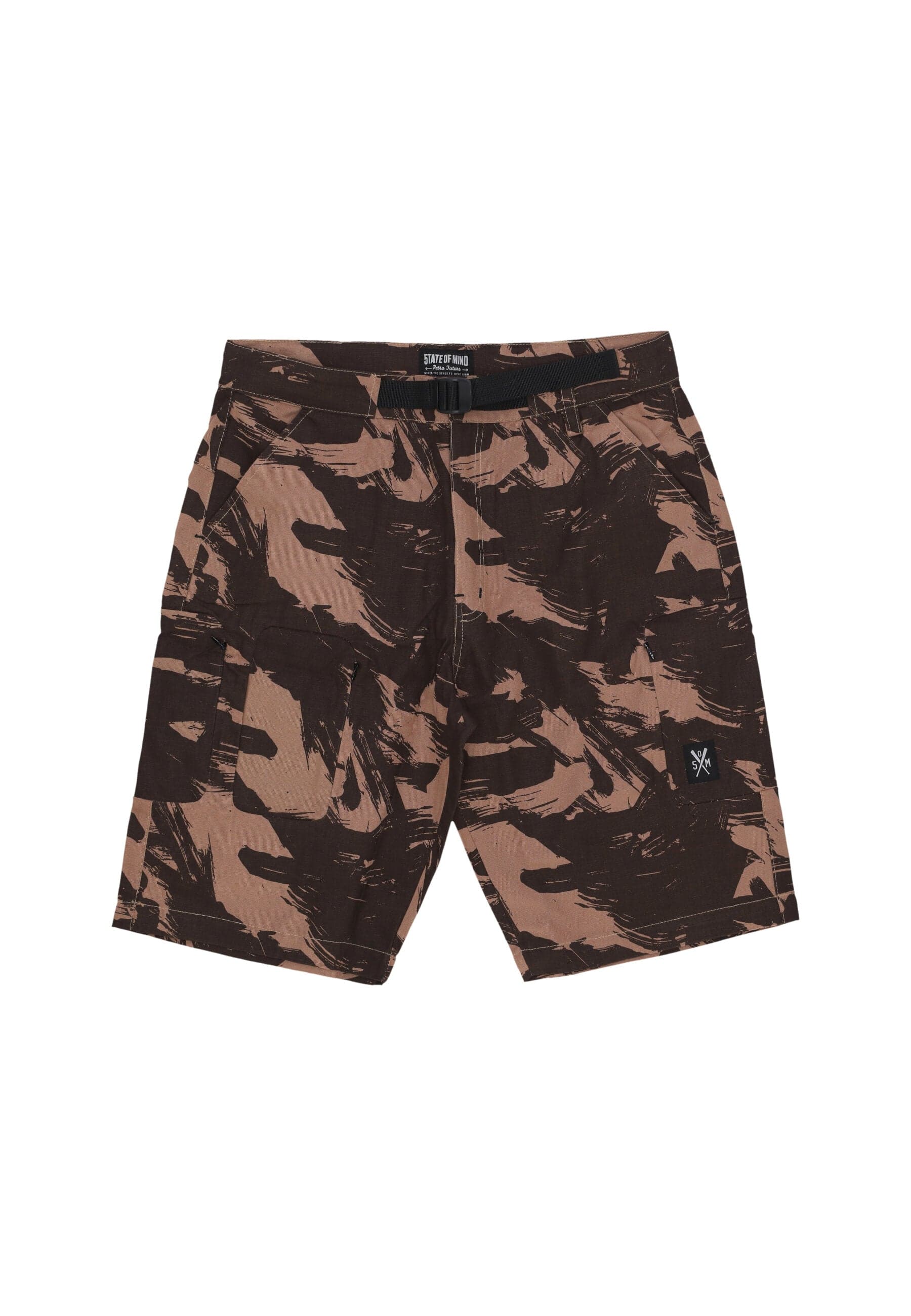 5TATE OF MIND Pantalone Corto Uomo Hidden Cargo Shorts Brown/camo - 5