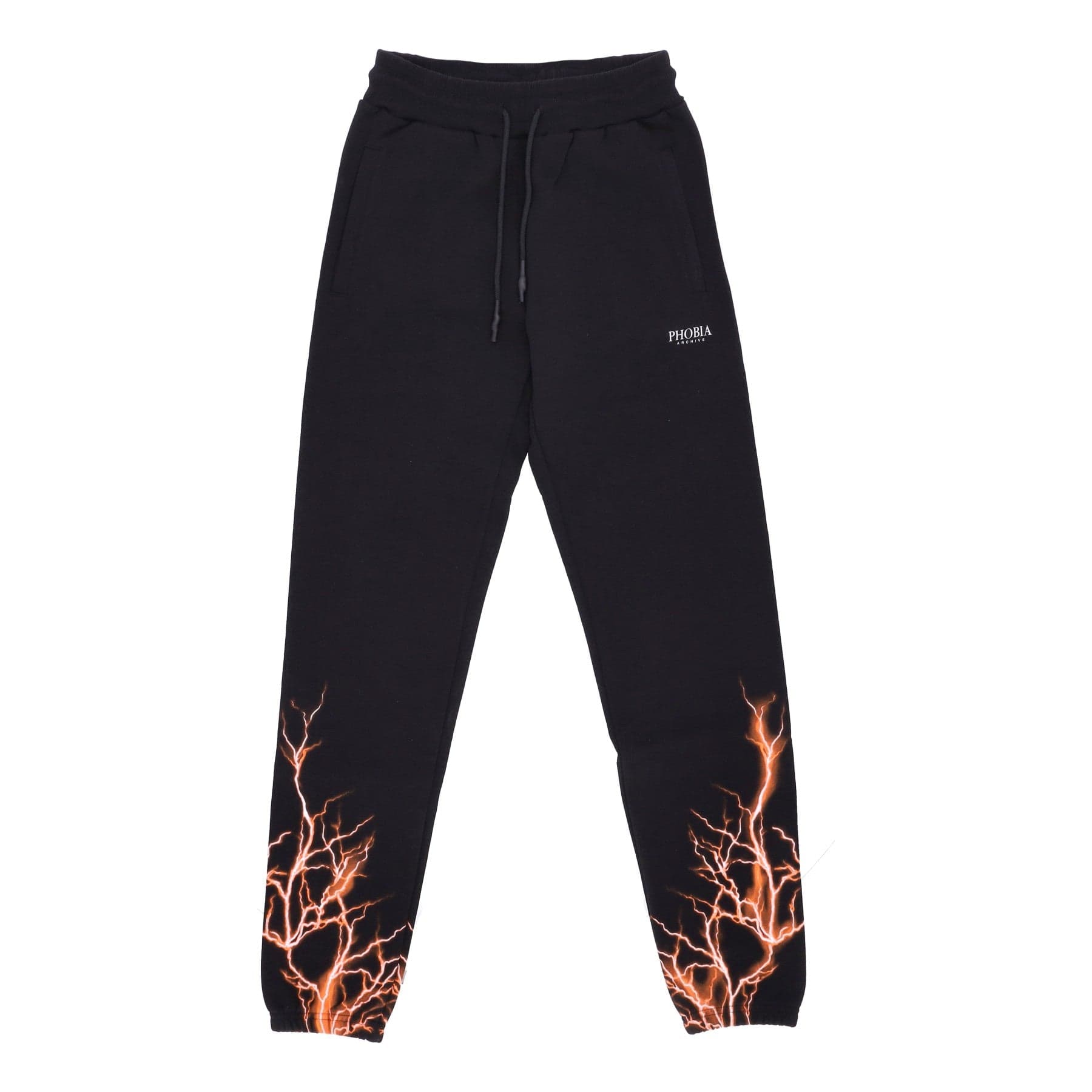 PHOBIA Pantalone Tuta Leggero Uomo Lightning Pants Black/orange - 4