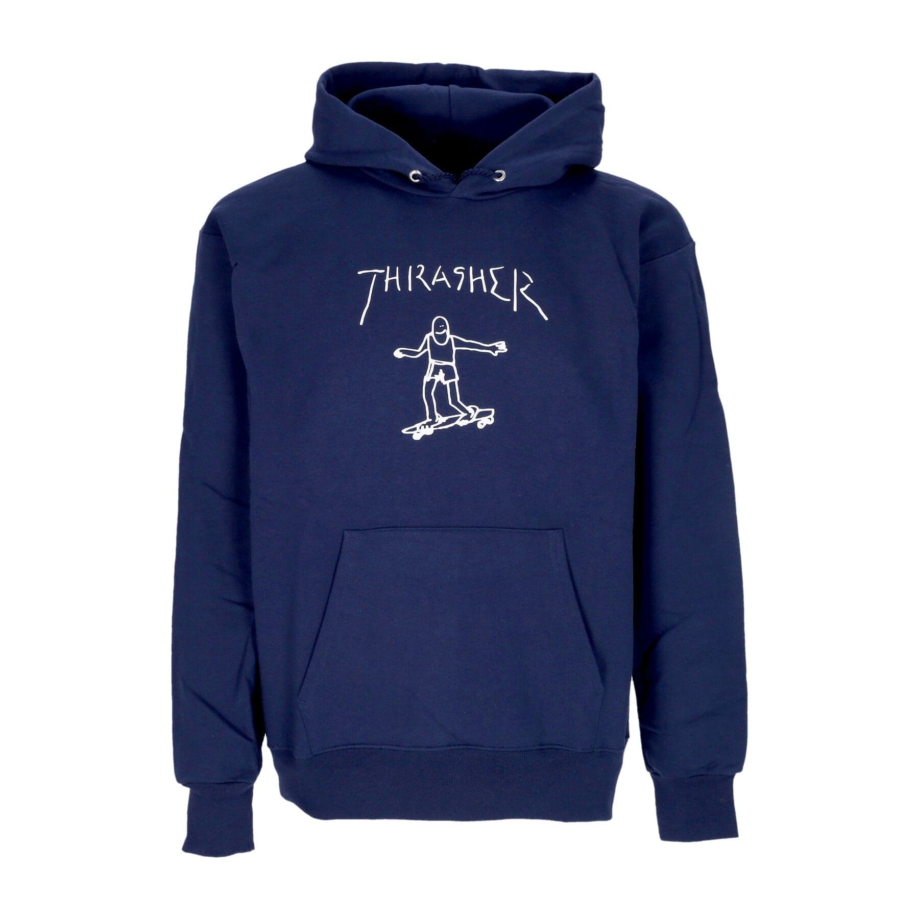THRASHER Felpa Cappuccio Uomo Gonz Hoodie Navy/white - 3