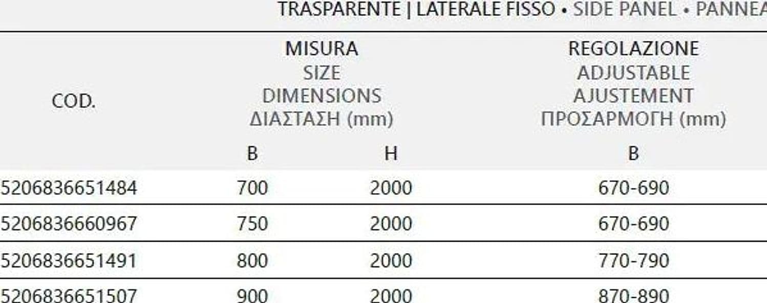 Box Doccia Profili Bianchi Scorrevole 6mm Anticalcare H200 - 4