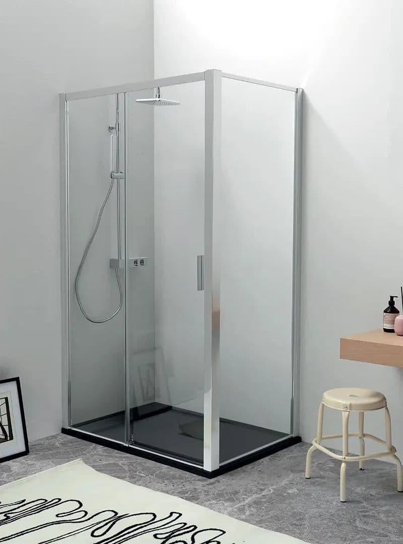 EASY | Box Doccia H200 Satinato Anticalcare Scorrevole Montaggio Rapido