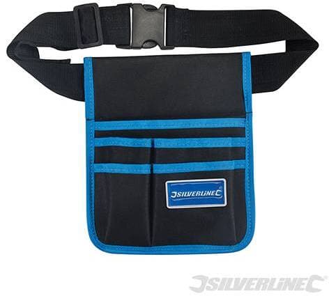 Borsa Marsupio portautensili attrezzi 5 tasche 220 x 260 mm Silverline