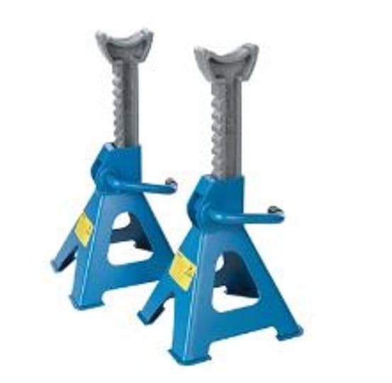2 Cavalletti per Auto cricchetto regolazione da 3 e 6 Tonnellate Silverline