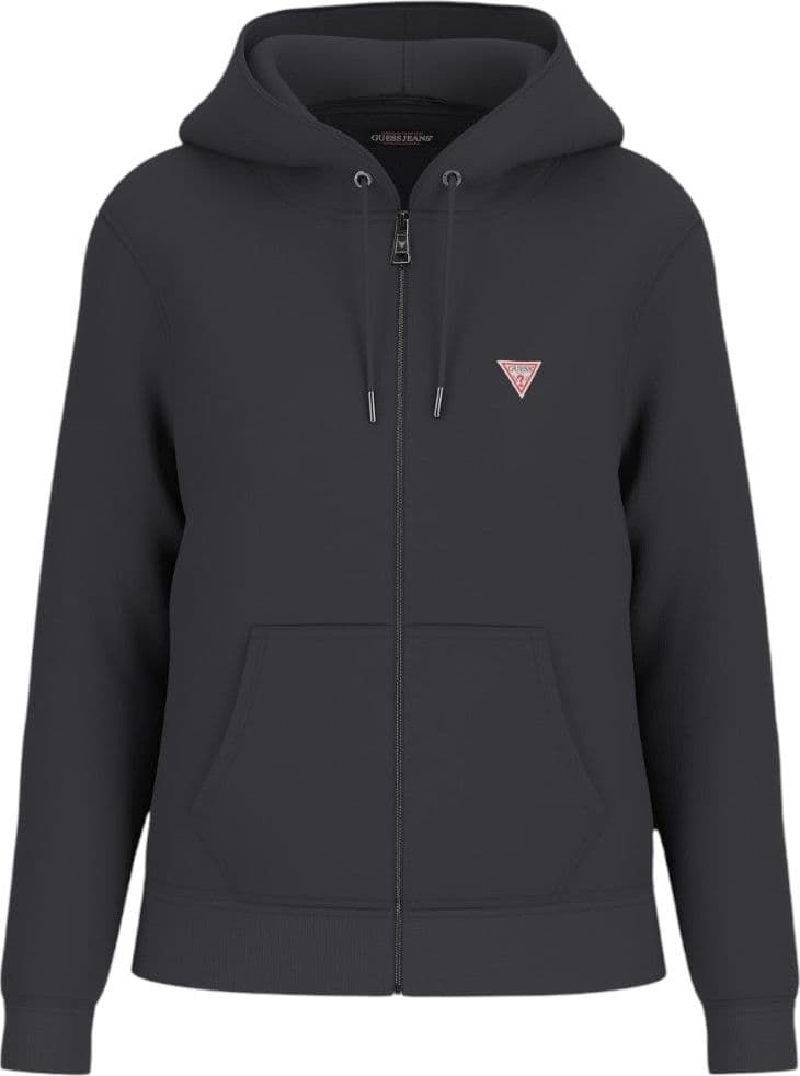 Guess felpa nera zip cappuccio mini logo W4YQ03KC811JBLK in Felpe senza cappuccio Prodotti di Classe - Nocera Superiore, commercioVirtuoso.it