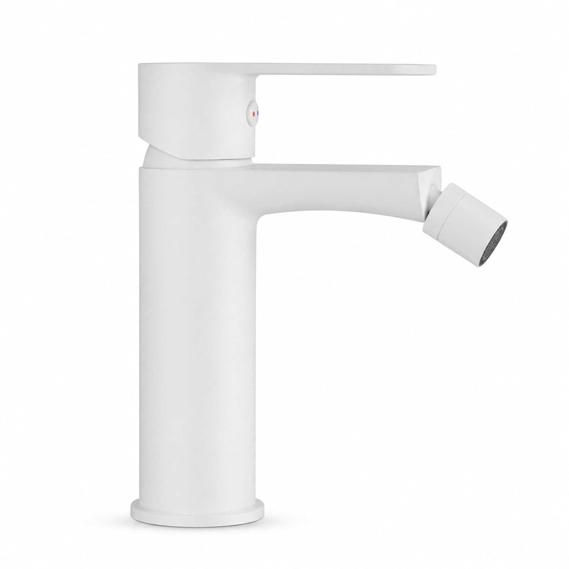 Miscelatore Rubinetto Oceania Per Bidet In Ottone Bianco Opaco - 3