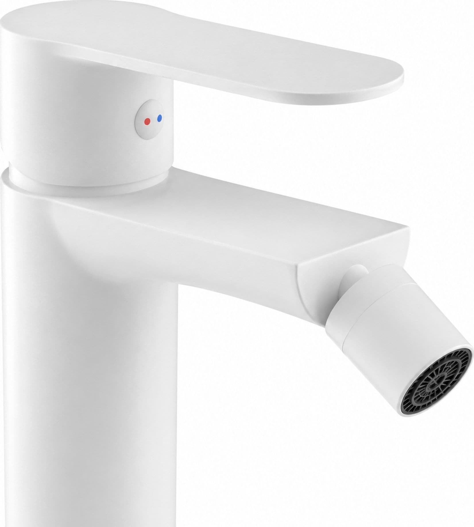 Miscelatore Rubinetto Oceania Per Bidet In Ottone Bianco Opaco - 5