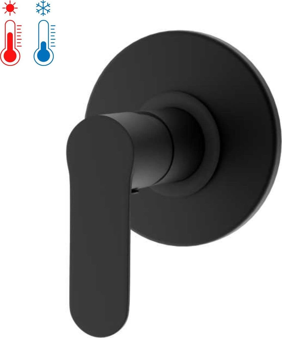 Miscelatore-Doccia-da-Parete-Oceania-ad-Incasso-Ottone-Colore-Nero-Opaco-Bagno