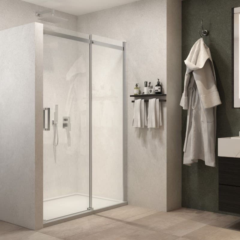Ix Box Shower Porta Doccia Scorrevole Calla S116 Cristallo 6 millimetri Chrome - 29