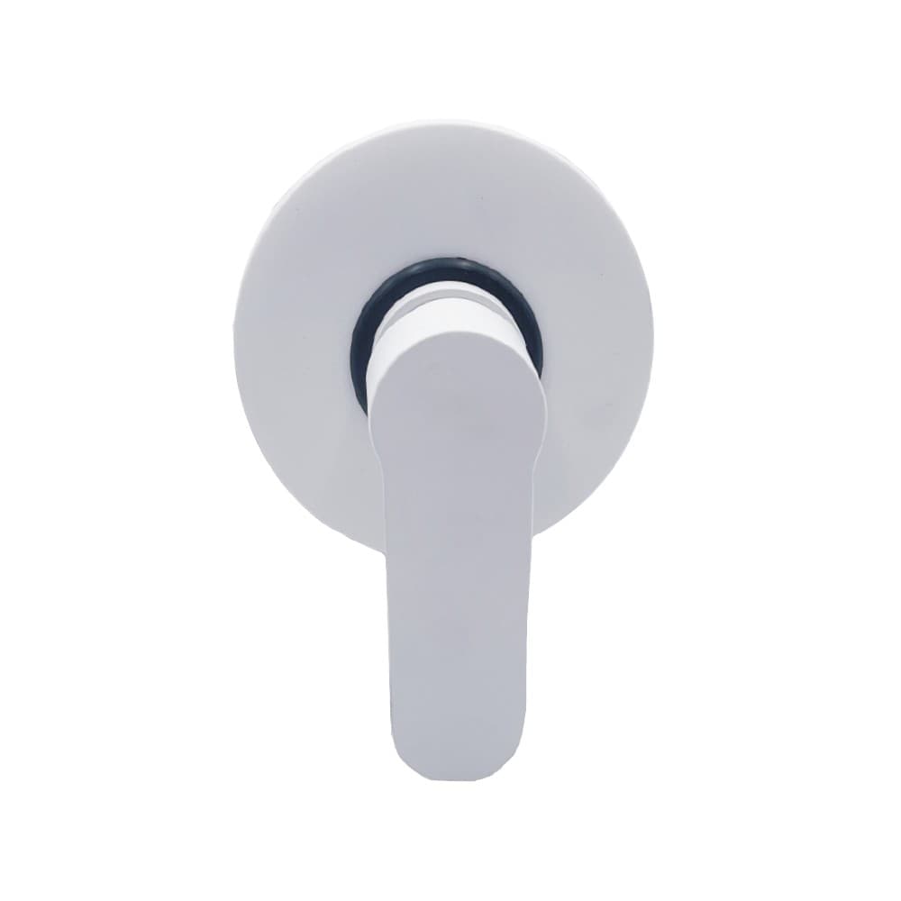 Miscelatore Doccia da Parete Oceania ad Incasso Ottone Colore Bianco Opaco Bagno - 3