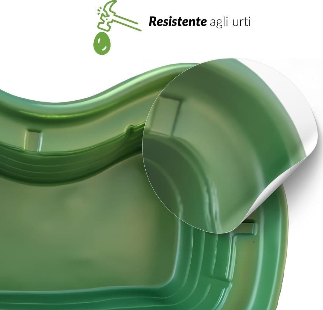 Laghetto da Giardino Maggiore Polietilene Verde Interrare 235x140x60 Litri 1000 - 4