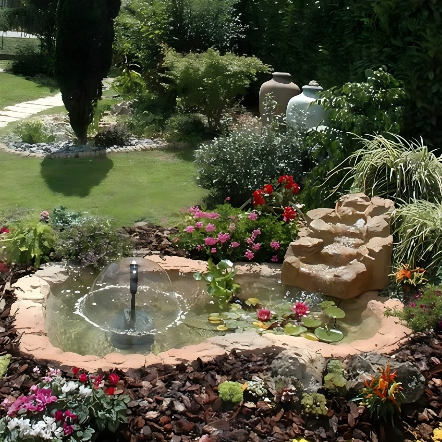 Cascata da Giardino Riva Ventroresina cm 265x145x42/20 Litri 320 - 4