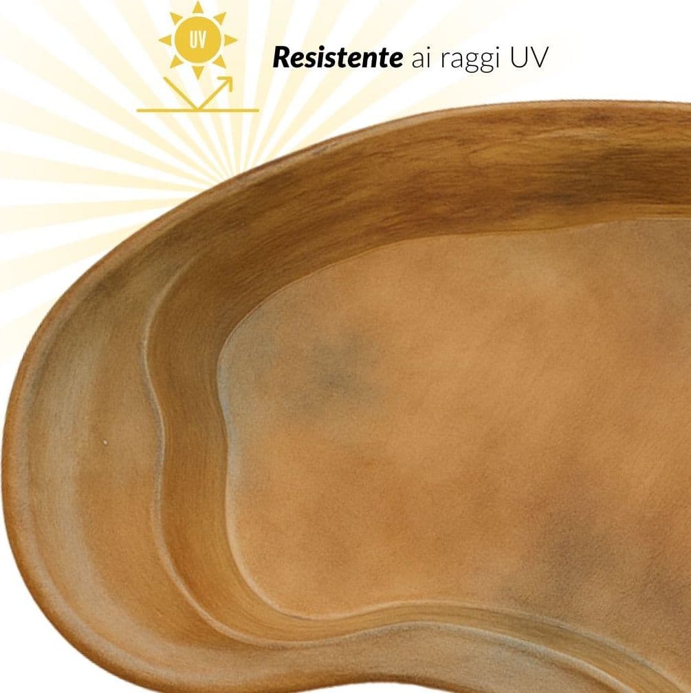 Laghetto in Vetroresina modello Maldive Interrare dimensioni cm 350x225x60 Litri 2400 - 6