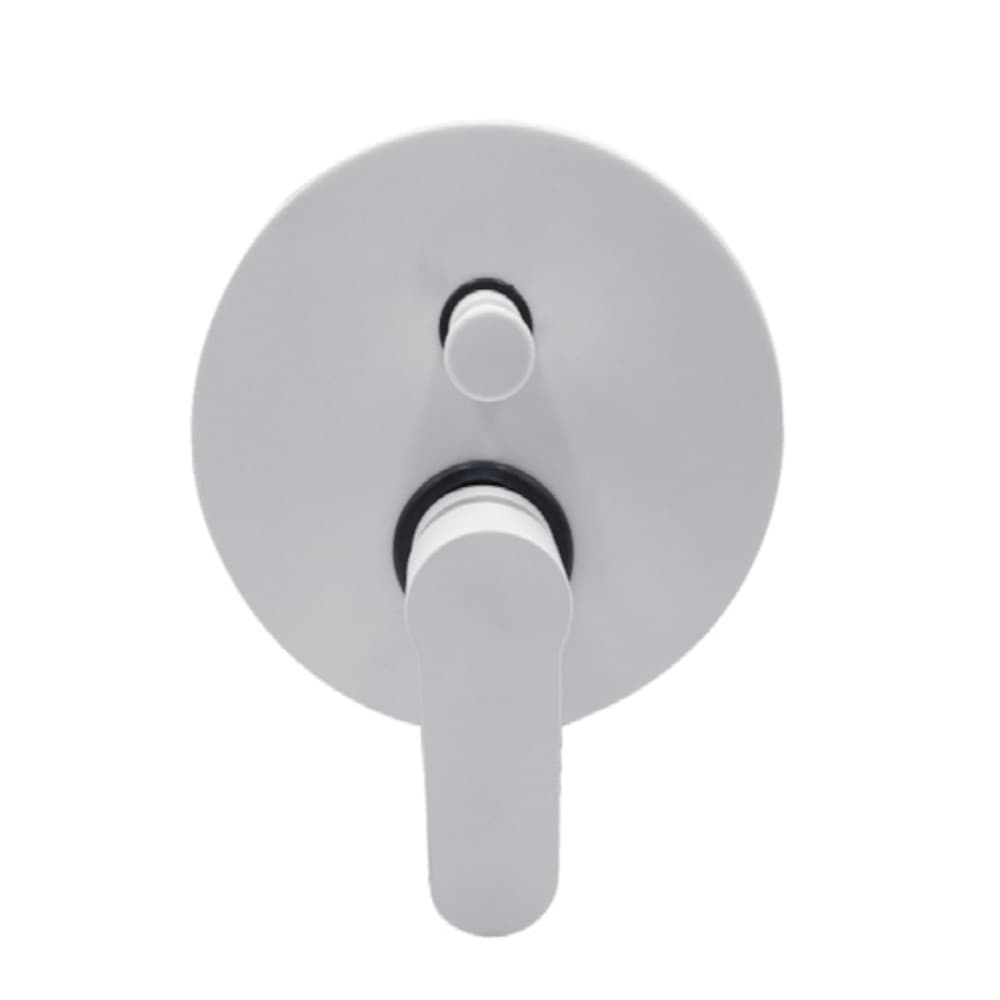 Miscelatore Doccia Parete Oceania ad Incasso con Deviatore Ottone Bianco Opaco - 3