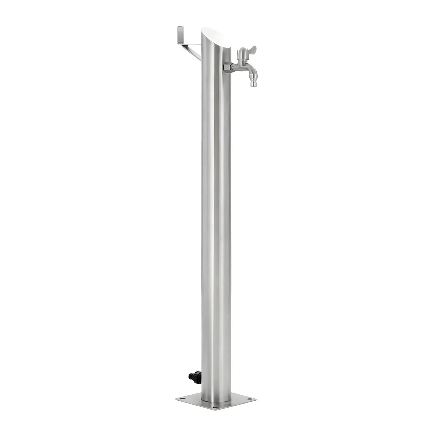 Fontana da Giardino a Colonna esterno in Acciaio Inox con Cover Impermeabile - 11