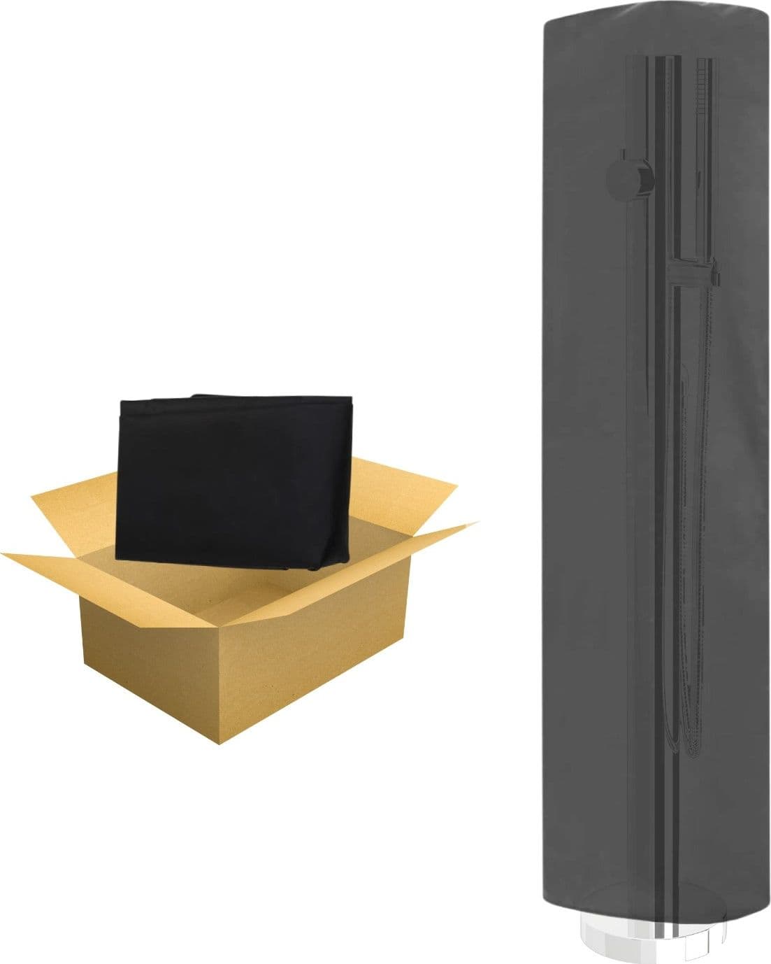 Fontana da Giardino a Colonna esterno in Acciaio Inox con Cover Impermeabile - 37
