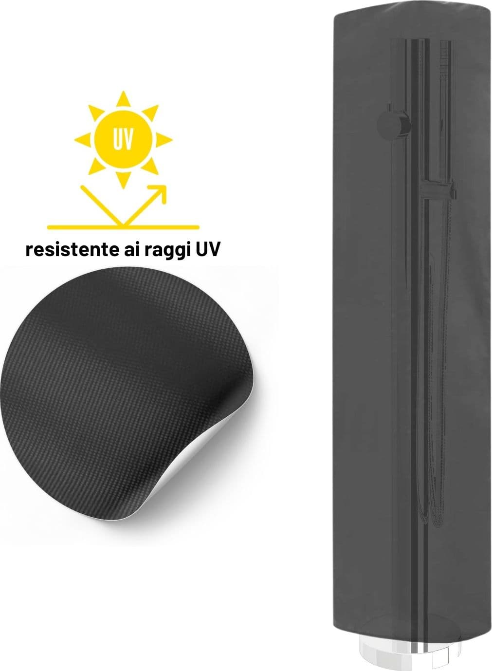 Fontana da Giardino a Colonna esterno in Acciaio Inox con Cover Impermeabile - 39