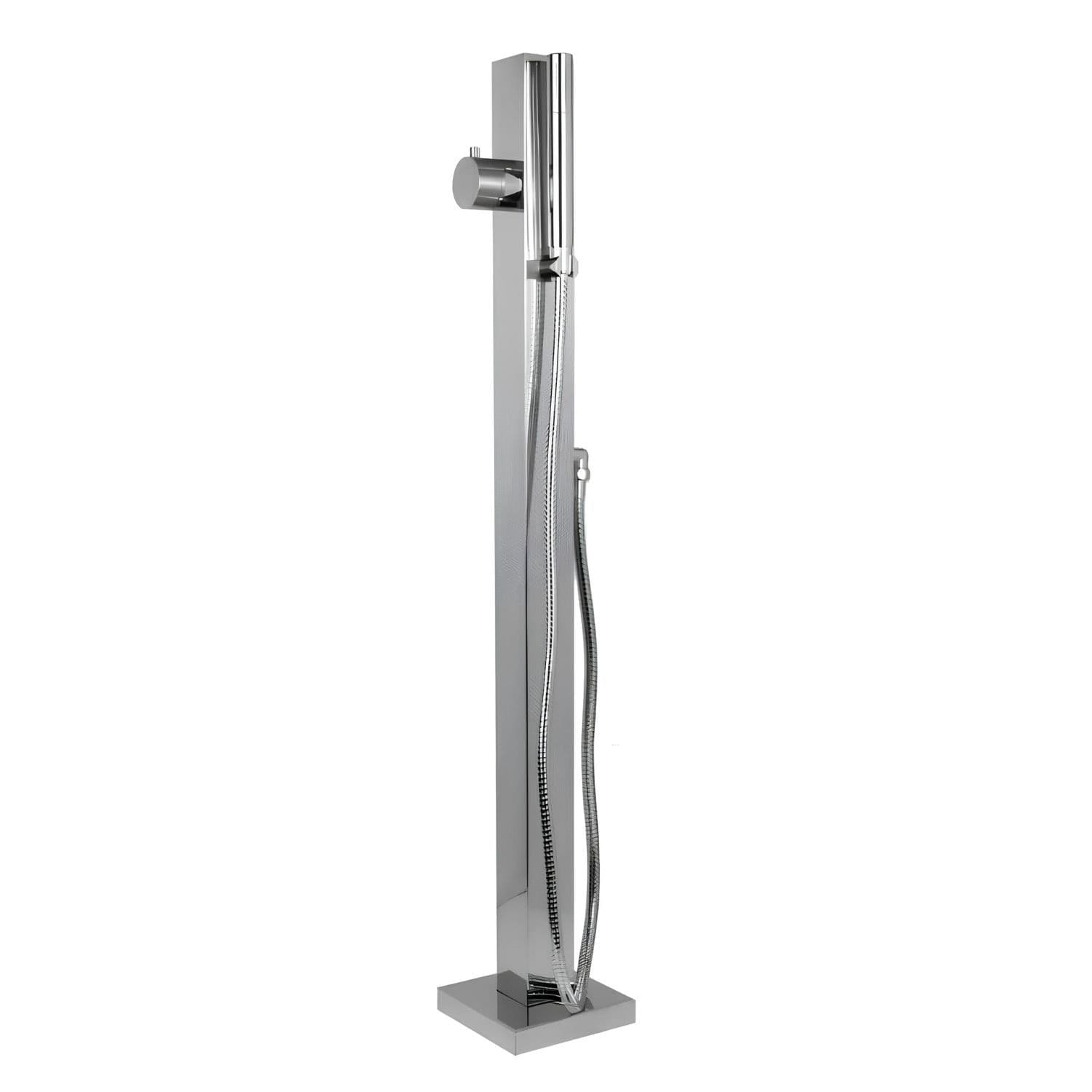 Fontana da Giardino a Colonna esterno SALICE Acciaio Inox Con Miscelatore 100 CM - 3