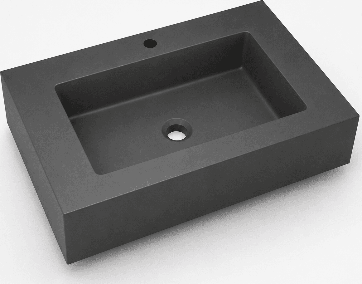 Top Lavabo Sospeso Serie Dustin In Mineral Marmo Finitura Liscia - 35