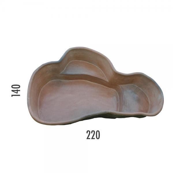 Laghetto in Vetroresina Antille da Interrare cm 220x140x60 Litri 750 - 3