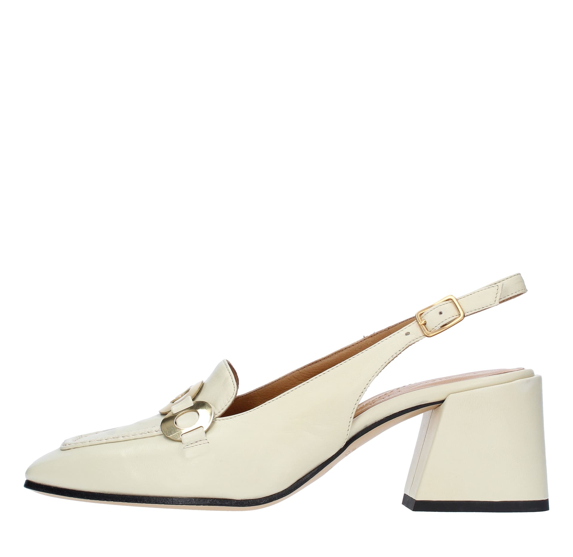 Pomme d'Or  Scarpe con Tacco Panna - 7