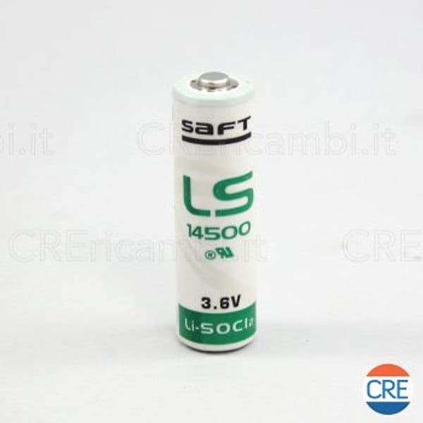 Batteria Litio 3.6V LS-14500 per Bilancia Pesapersona BS360, BS361, BS365, BS370 – Rowenta – verde
