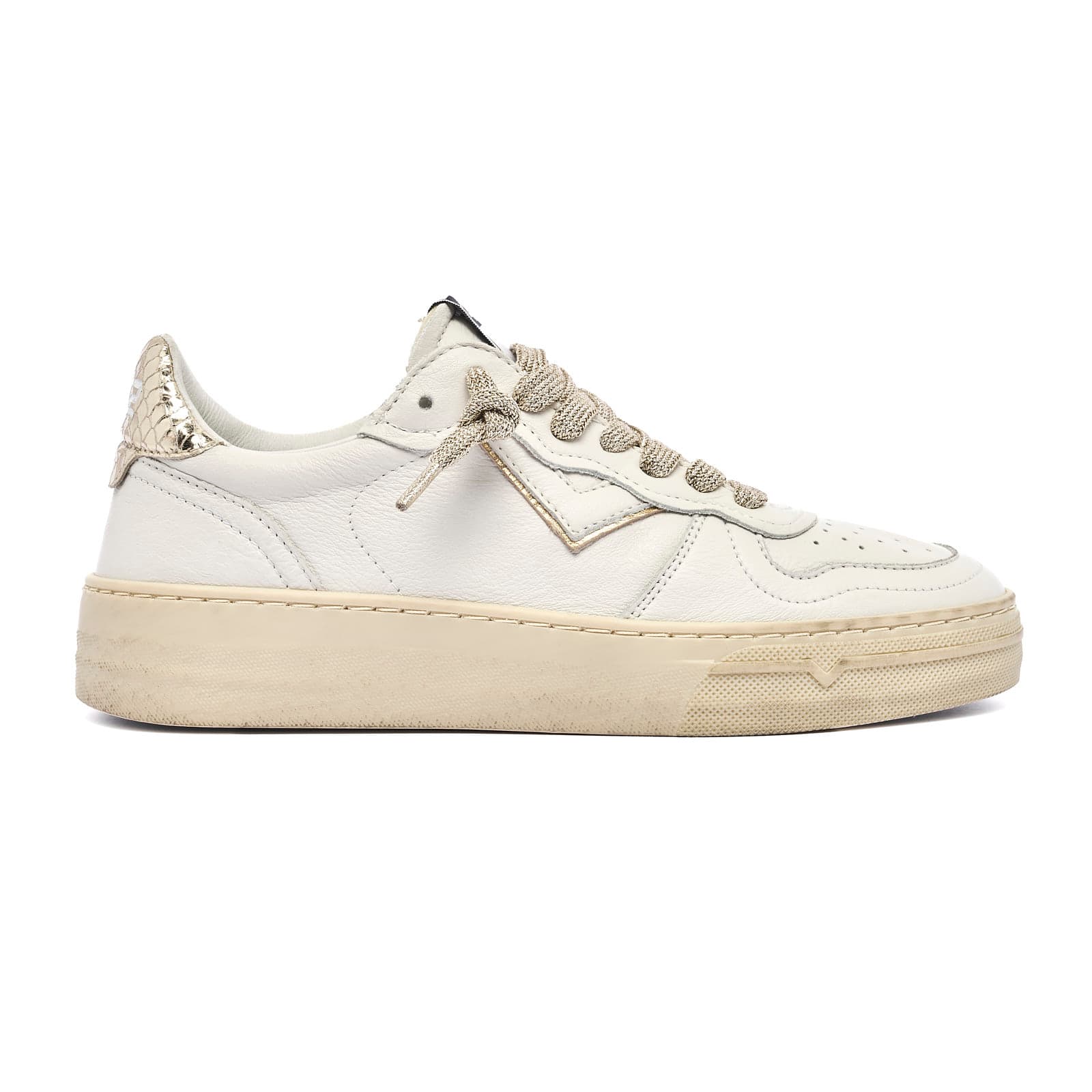 4B12  Sneakers Bianco – 37, Bianco Chiari e Naturali – beige