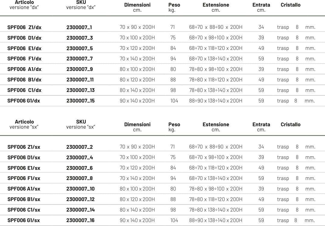 Box Angolare Apertura SX Anta Scorrevole Gelsomino Vetro 8 Millimetri Trasparente - 4