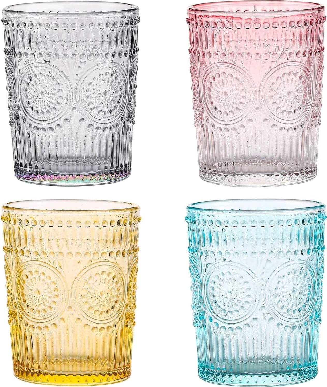 SET 6 BICCHIERI COLORATI DA 300ML IN VETRO PER ACQUA E VINO BICCHIERE COLORATO - 8