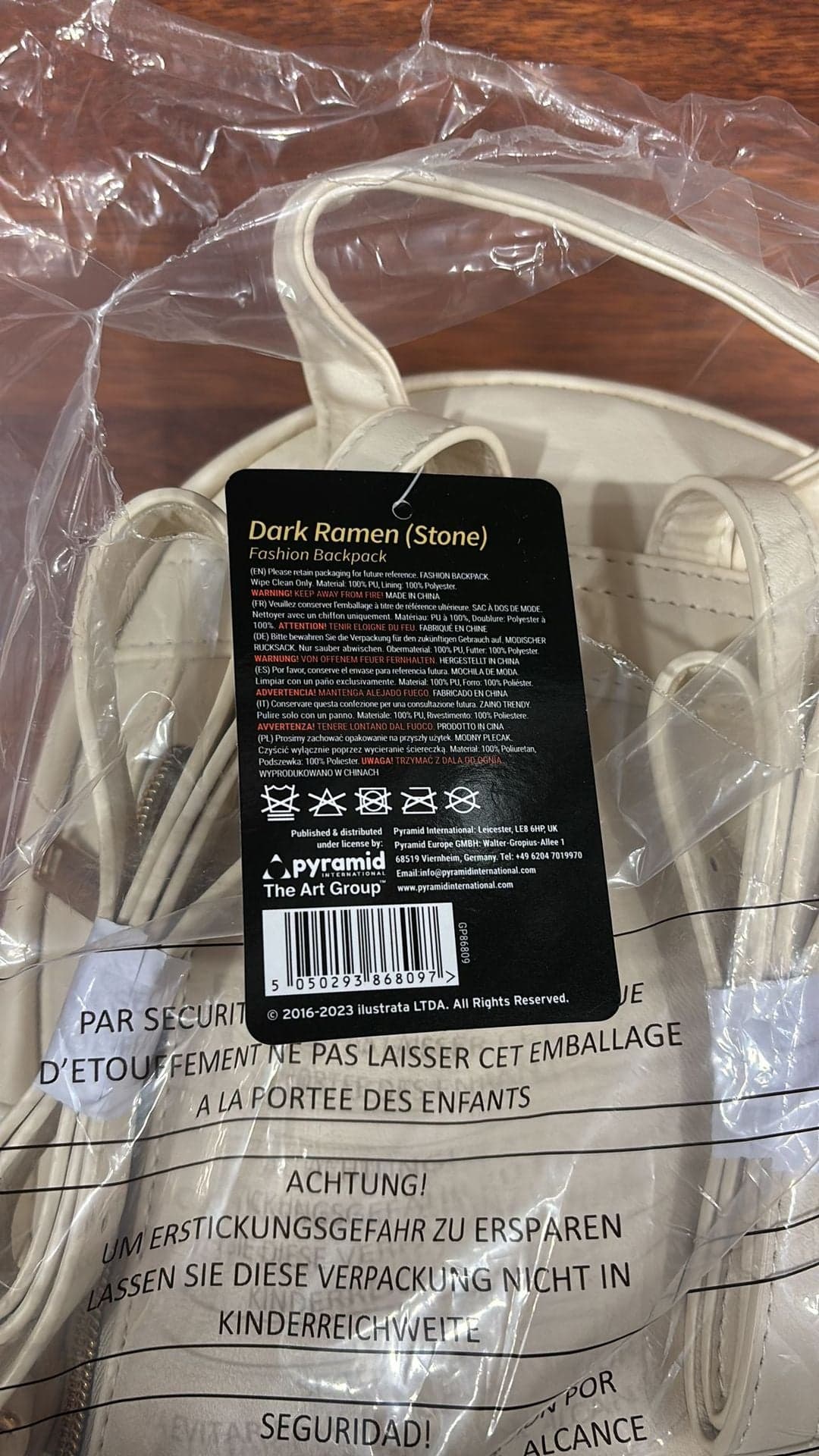 Zaino Ilustrata (Great Ramen) Dark Ramen Stone Fashion - Gp86809 - 5