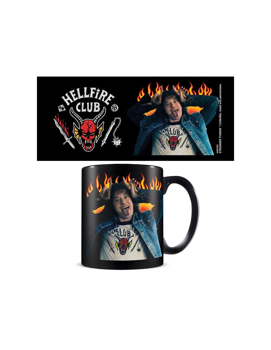 Tazza Stranger Things 4 (Eddie Hellfire) Black - Mgb27682C - 2