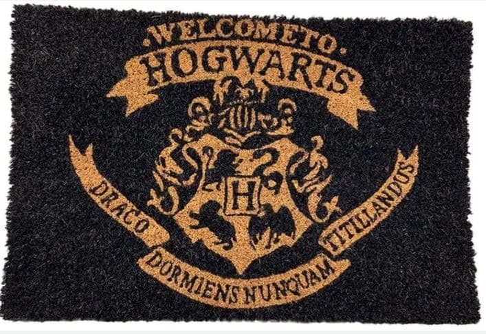 Zerbino Harry Potter Welcome To Hogwarts (Nero) Cm 60X40 - Gp85237 - 2