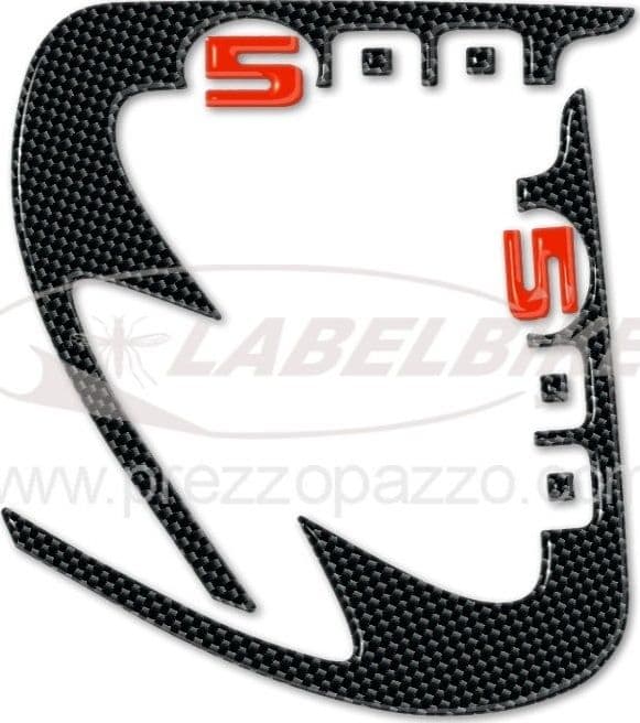 2 ADESIVI in GEL 3D PROTEZIONE SPIGOLI XCITING 500 compatibili per scooter kymco - 2
