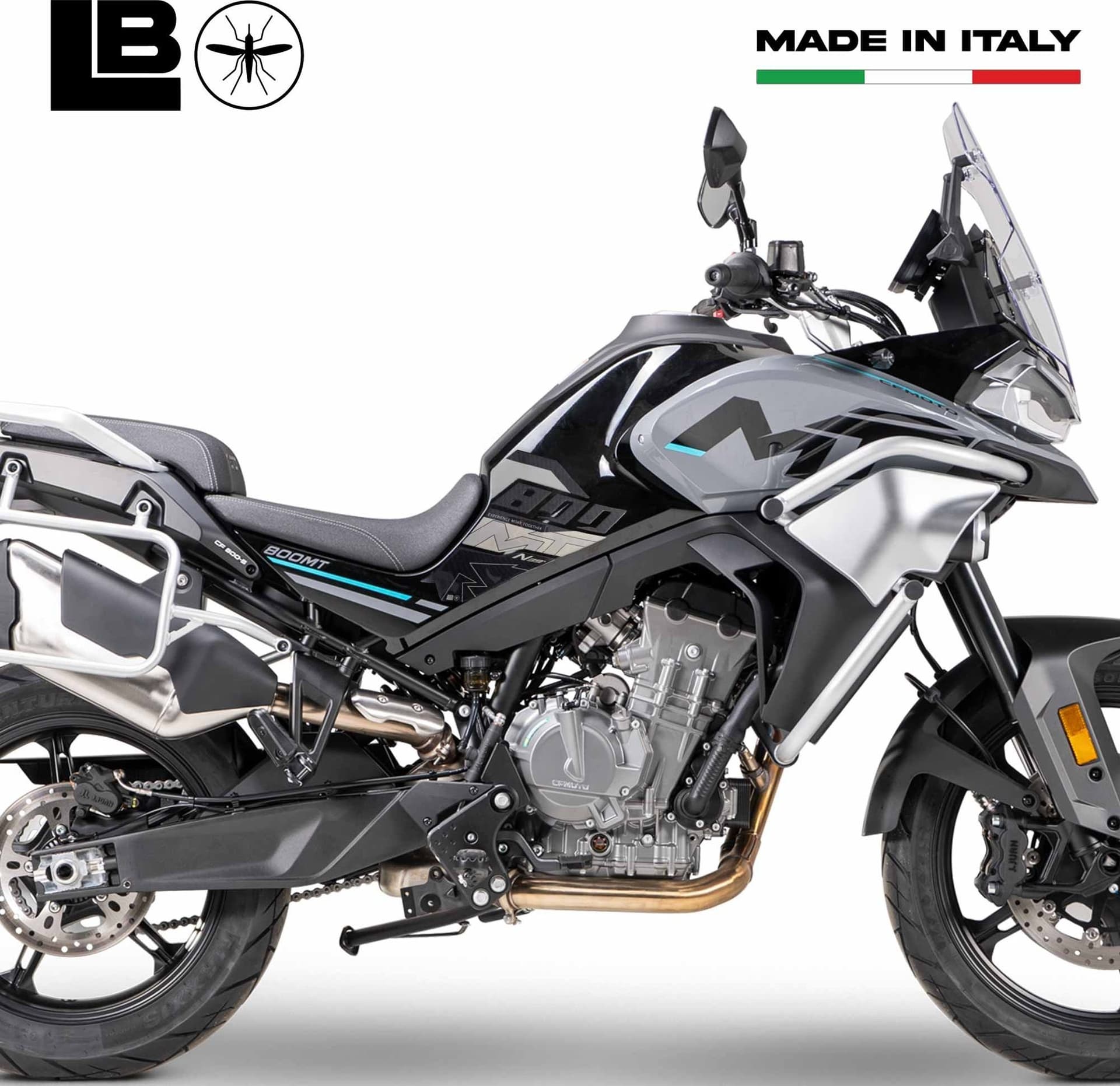 Protezioni Laterali serbatoio moto Adesivi Gel 3D compatibili con CFMOTO 800MT - 12