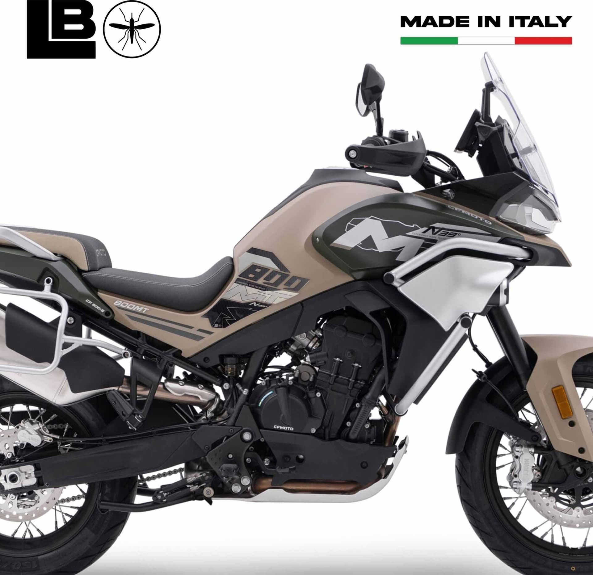 Protezioni Laterali serbatoio moto Adesivi Gel 3D compatibili con CFMOTO 800MT - 13