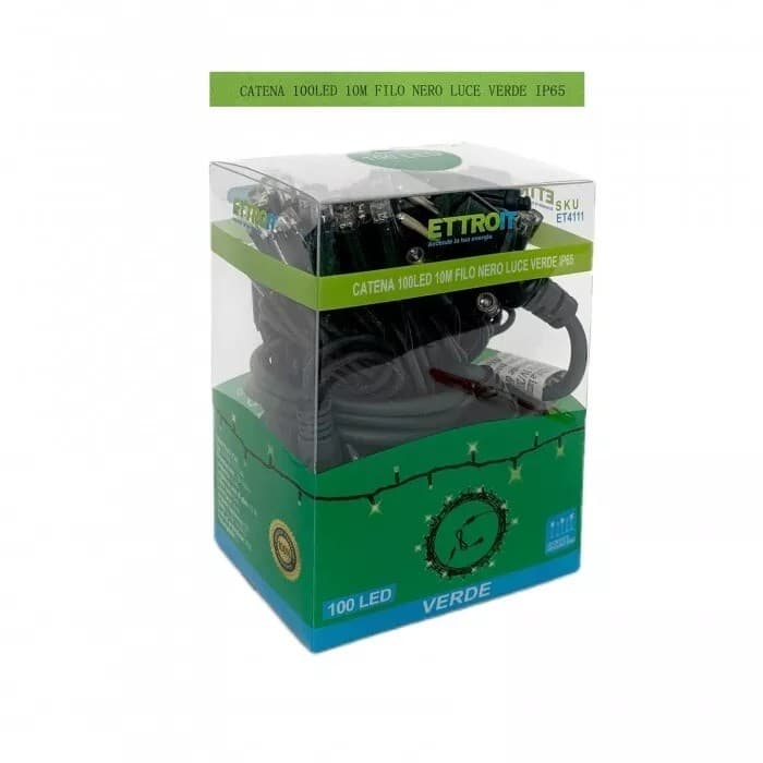 Catena luminosa 100 led luci di Natale 10 metri prolungabile da esterno ip65 balconi terrazze giardino - 21
