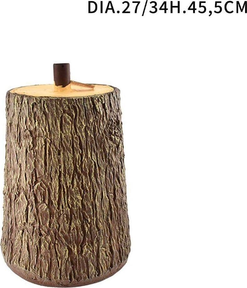 TRONCO COLORE MARRONE BASE SUPPORTO PER ALBERO DI NATALE EFFETTO LEGNO DIAM.27 - 2