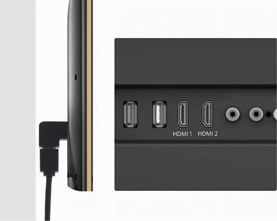 CONNETTORE ADATTATORE HDMI MASCHIO/FEMMINA ANGOLATO PIATTO CONVERTITORE VIDEO C-061 - 9