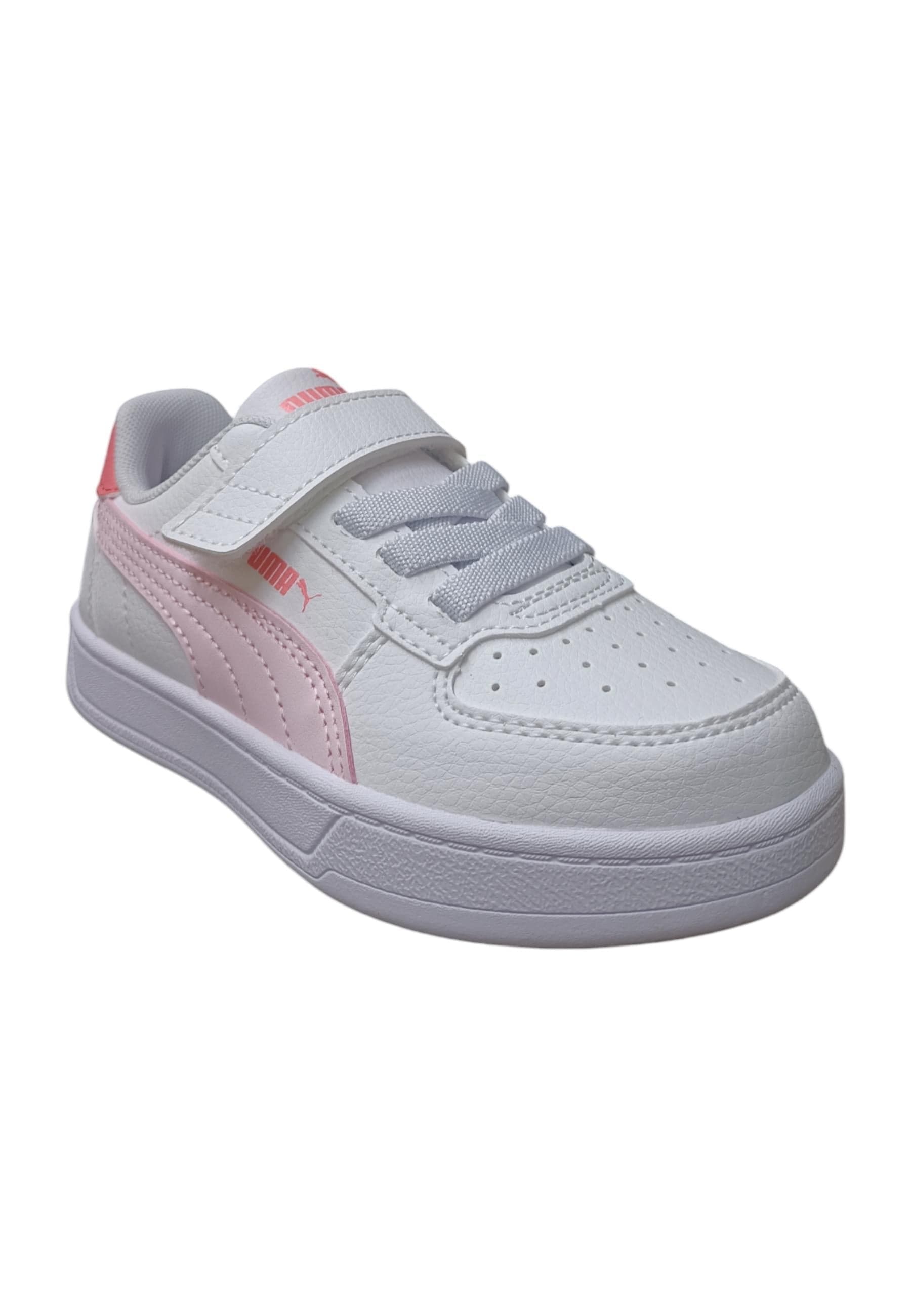 Scarpe sneakers Bambine e ragazze PUMA CAVEN  bianco-rosa laccio elastico e velcro in Ballerine Scarpetteria Gica - Trani, commercioVirtuoso.it