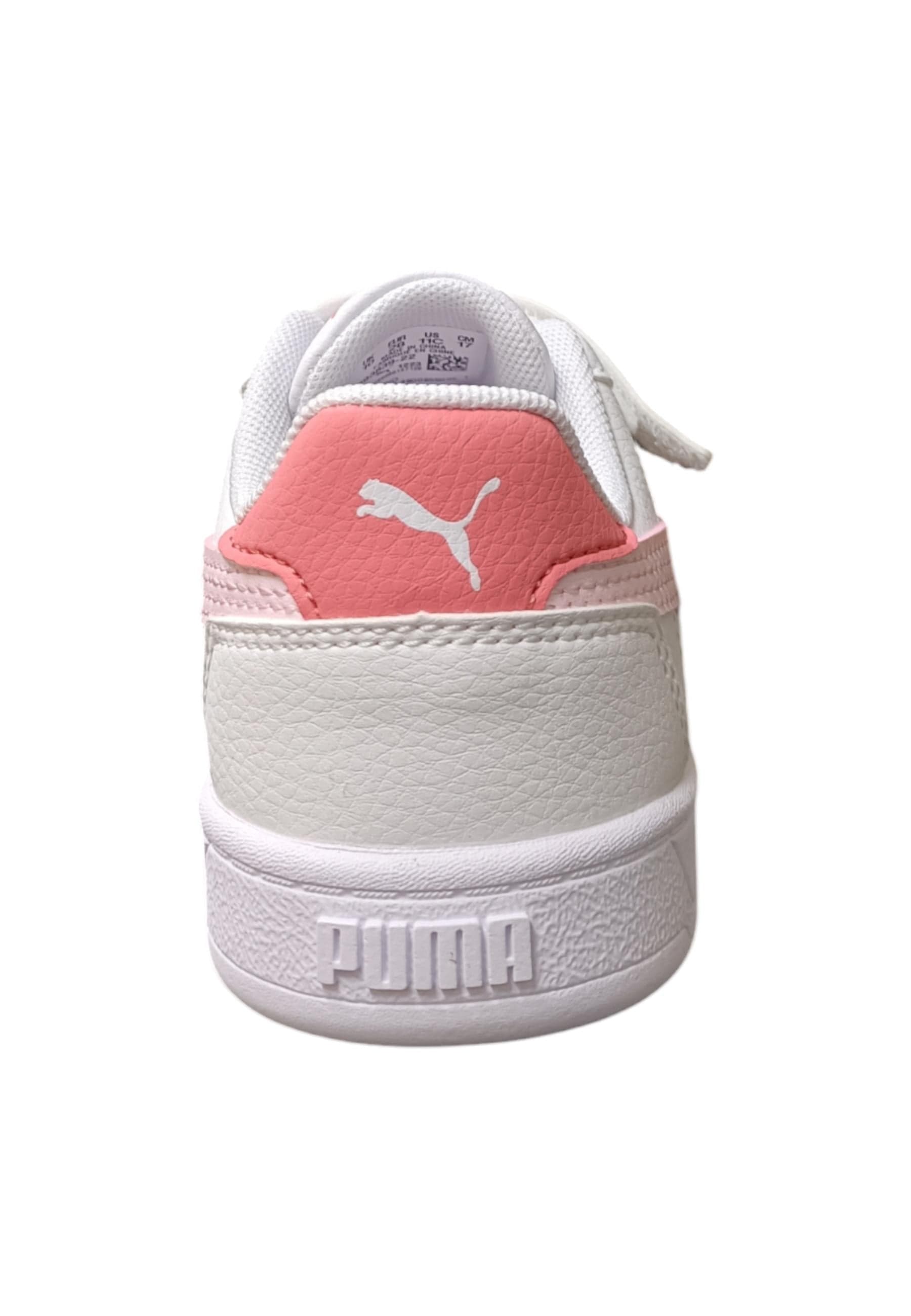 Scarpe sneakers Bambine e ragazze PUMA CAVEN  bianco-rosa laccio elastico e velcro in Ballerine Scarpetteria Gica - Trani, commercioVirtuoso.it