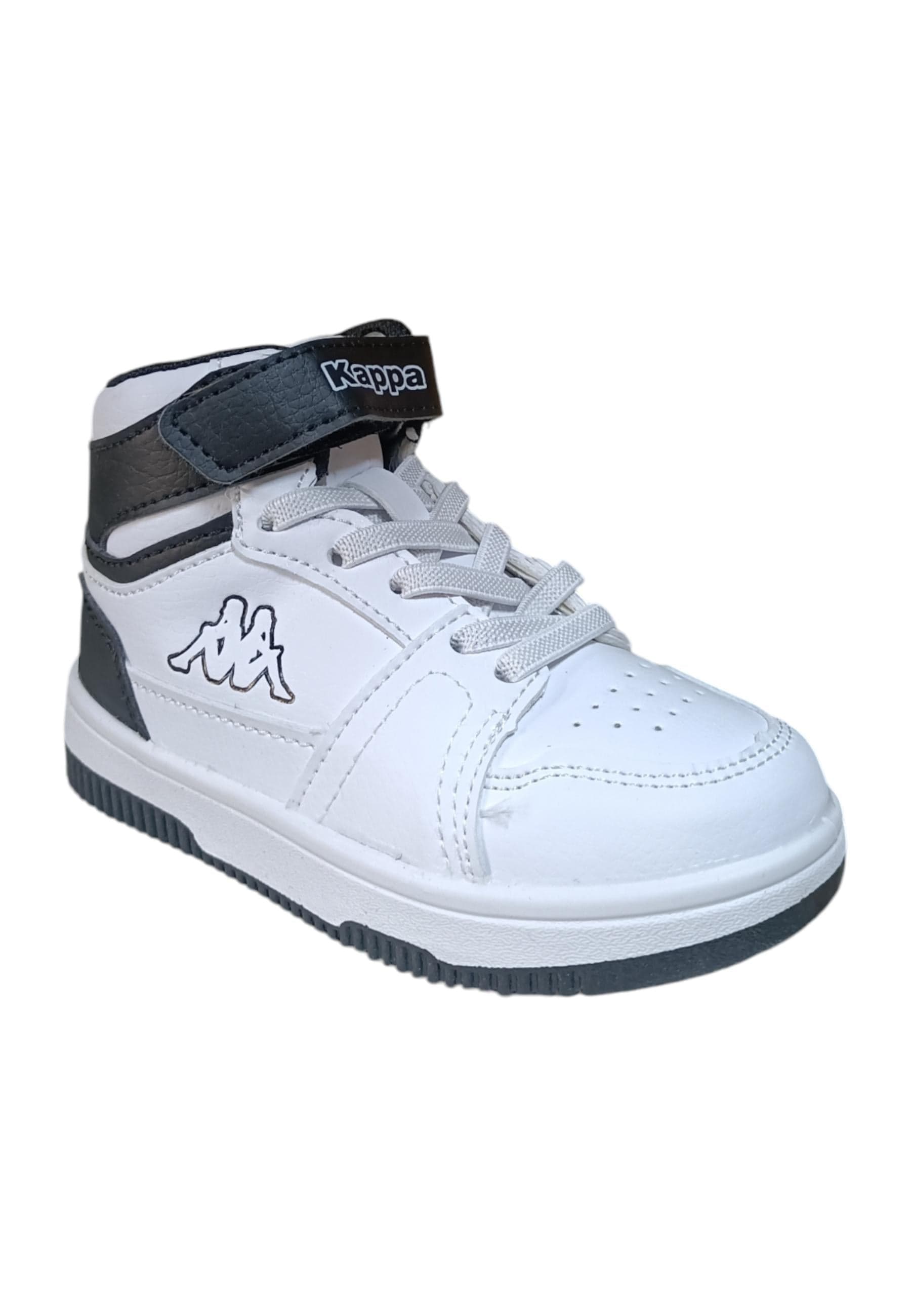 Scarpe sneakers Bambini e ragazzi Kappa KV1  bianco-nero laccio elastico e velcro in Ballerine Scarpetteria Gica - Trani, commercioVirtuoso.it