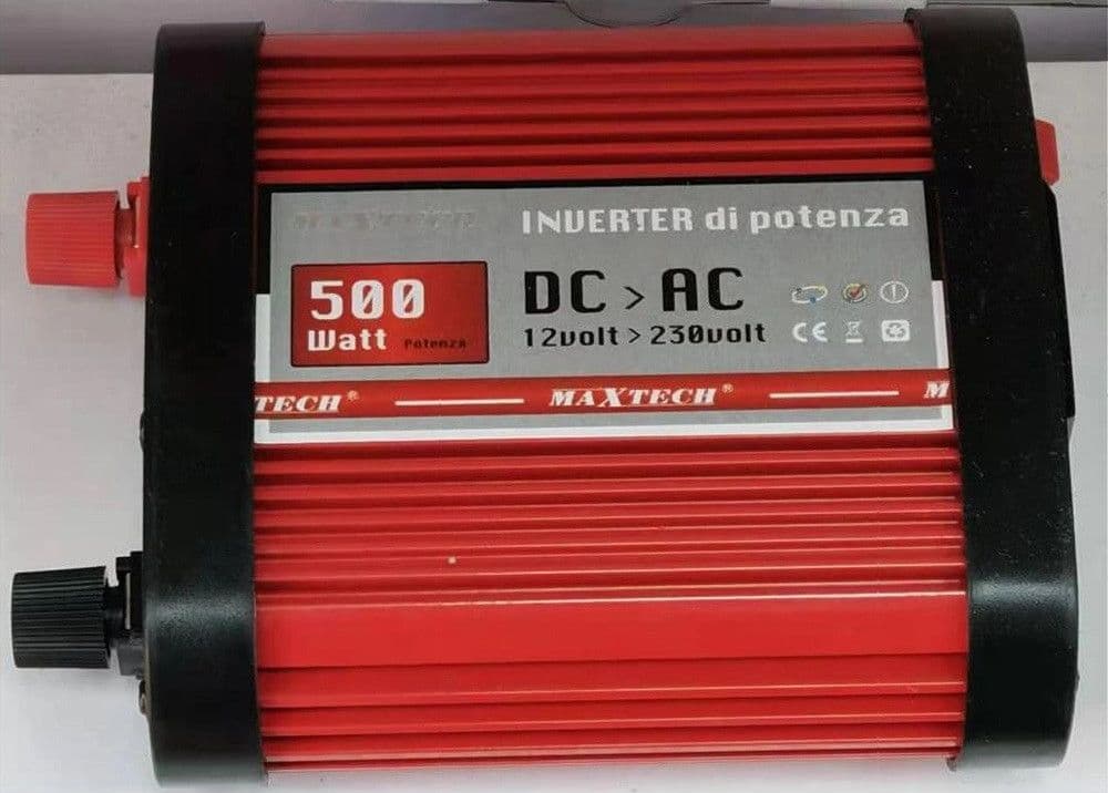 INVERTER DI POTENZA DA 12 V A 230 V TENSIONE 500 WATT PER CAMPER AUTO HB500-12V
