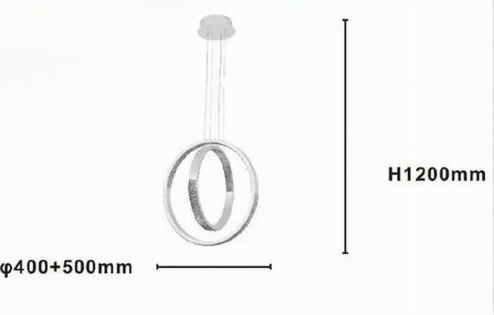 LAMPADARIO A SOSPENSIONE LED 64W CIRCOLARE EFFETTO CRISTALLO MODERNO BIANCO 32156 - 3