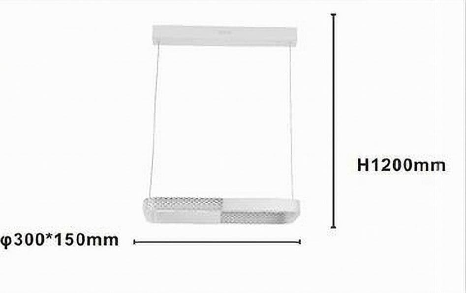 LAMPADARIO A SOSPENSIONE LED 18W RETTANGOLARE BIANCO CRISTALLO TELECOMANDO 32002 - 3