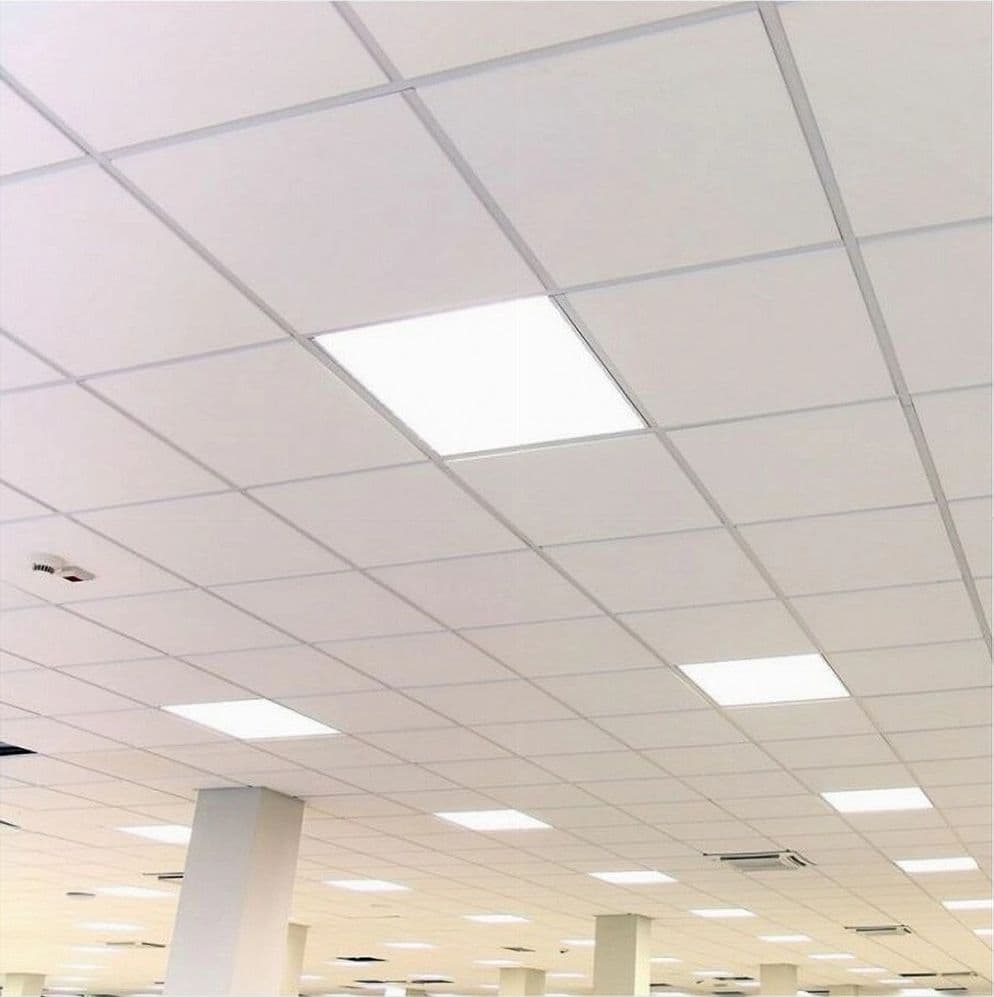 PANNELLO LED QUADRATO 60X60 CM DA INCASSO 48W LUCE NATURALE 4000K PLAFONIERA TOT - 3