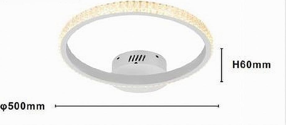 PLAFONIERA LED 28W BIANCO CERCHIO EFFETTO CRISTALLO LUCE CALDA NATURALE FREDDA 31746 - 3