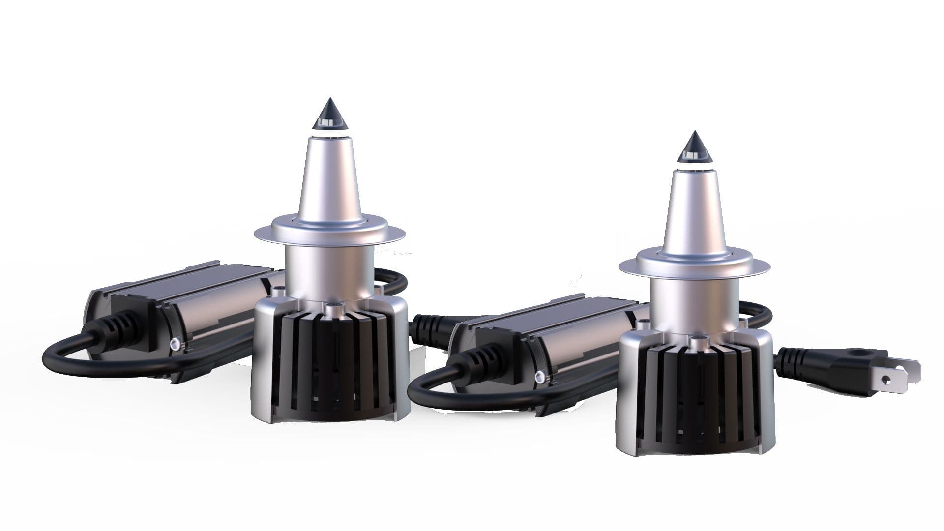 Lampade LED H7 Kit Canbus 120W QUARZO Luce 360° Lenticolare Auto Potenti Bianco Ghiaccio 6500K - 5