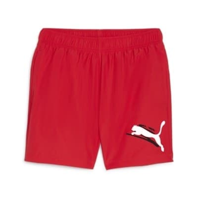 PUMA Uomo Swim Men's Mid Shorts Pantaloncini da tavola, For All Time Red
