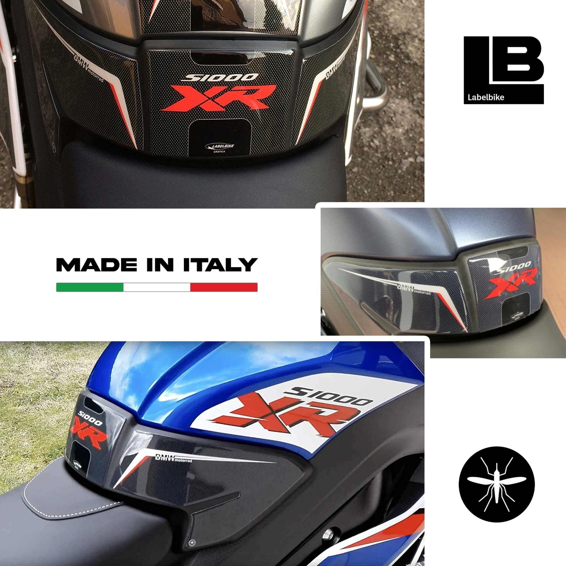Kit Adesivi 3D S1000 Xr Protezioni Serbatoio compatibili con Bmw S1000xr - 2