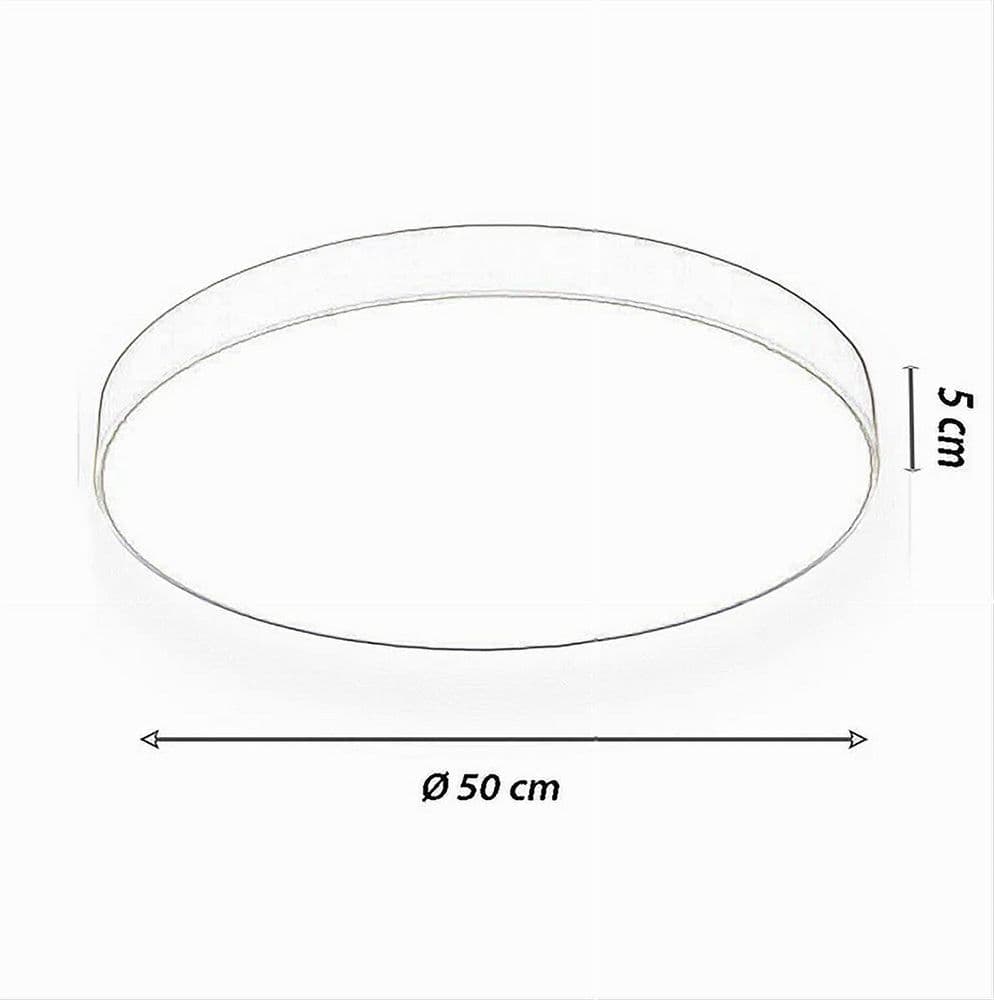 PLAFONIERA LED 70 WATT ROTONDA LAMPADA SOFFITTO ORO LAMPADARIO LUCE FREDDA 02577 - 7